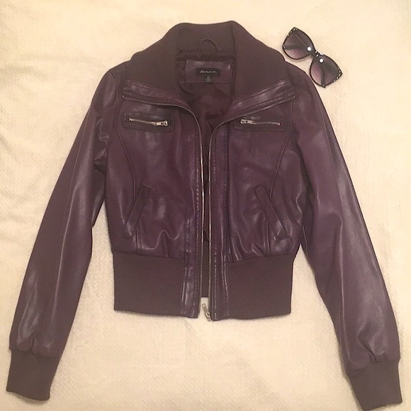 Spring bomber jacket. Seductions. Size US L. Purple. Used, very good condition. - Picture 1 of 10